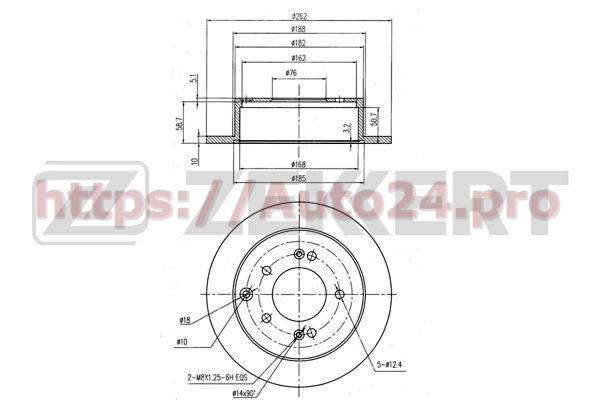 BS-5642 Zekkert для KIA 584112K300