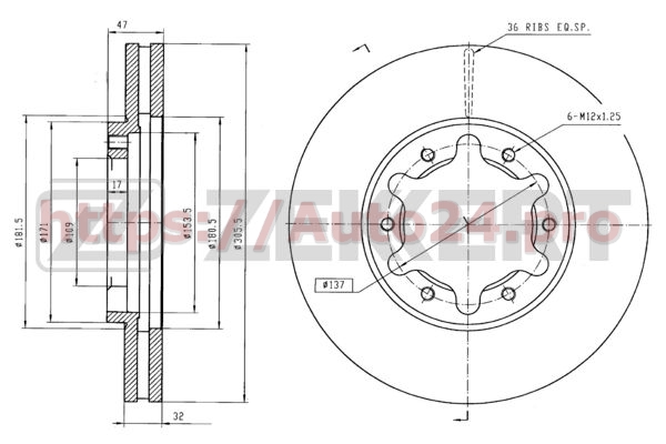 BS-5643 Zekkert для NISSAN 40206VB001