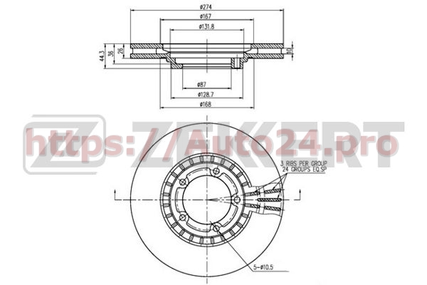 BS-5645 Zekkert для HYUNDAI 581294A200