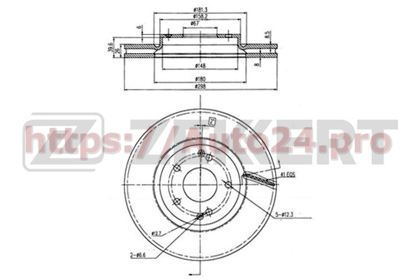 BS-5647 Zekkert для SSANGYONG 4144134002