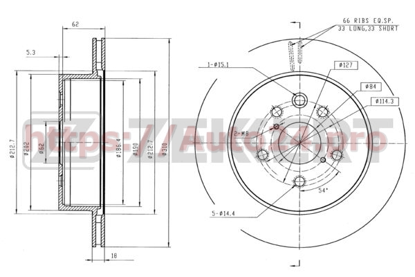 BS-5649 Zekkert для TOYOTA 4243130290