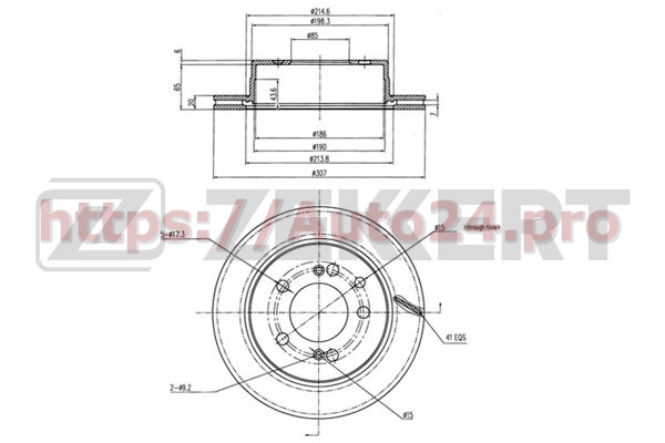 BS-5652 Zekkert для SSANGYONG 4840109100
