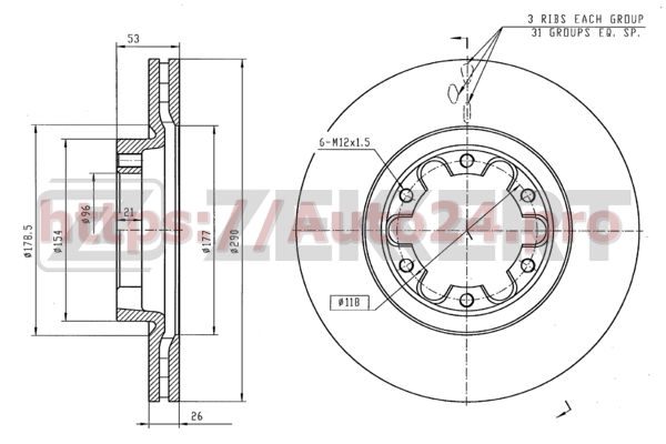 BS-5653 Zekkert для NISSAN 402069X60A