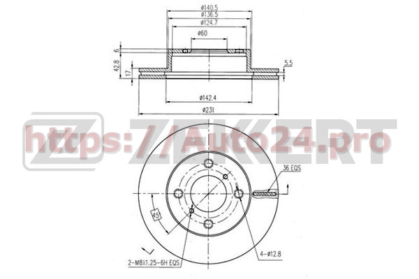 BS-5660 Zekkert для SUZUKI 55311M75F00000