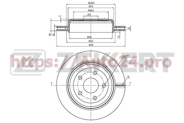 BS-5664 Zekkert для JEEP 68035022AC
