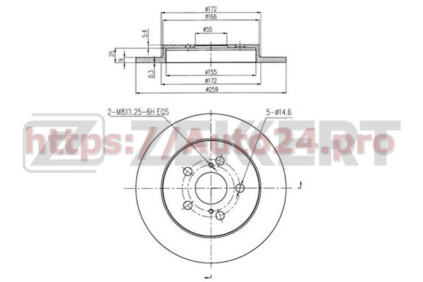 BS-5665 Zekkert для TOYOTA 4243112310