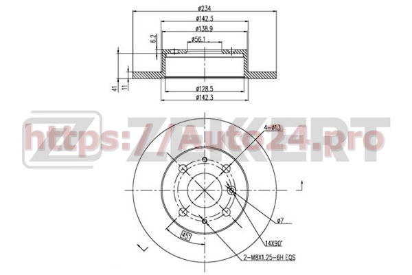 BS-5685 Zekkert для DAIHATSU 4351287717