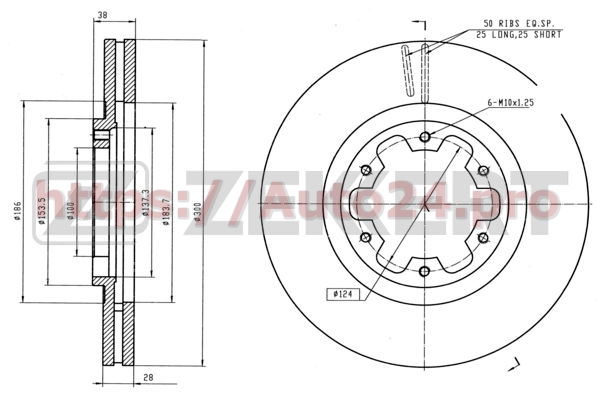 BS-5696 Zekkert для INFINITI 40206VE800