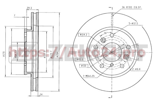 BS-5698 Zekkert для MAZDA GJ253325XD