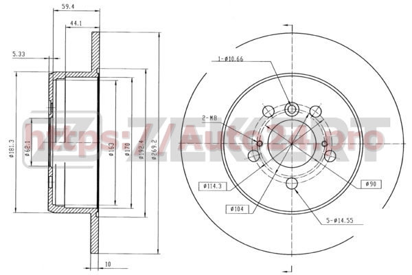 BS-5700 Zekkert для TOYOTA 4243132050