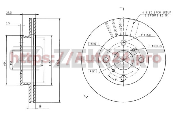 BS-5712 Zekkert для TOYOTA 4351216120