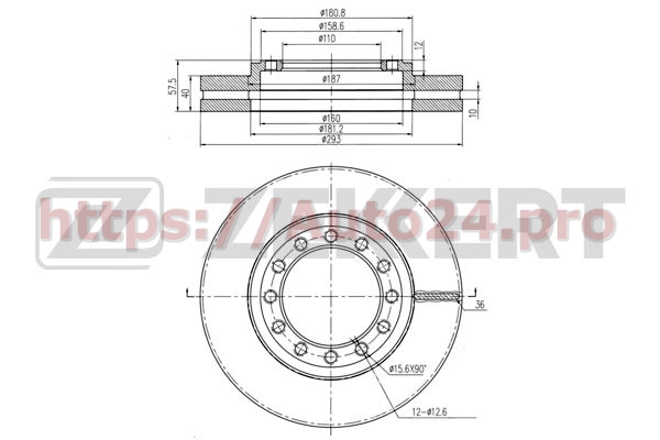 BS-5716 Zekkert для ISUZU 8973718760