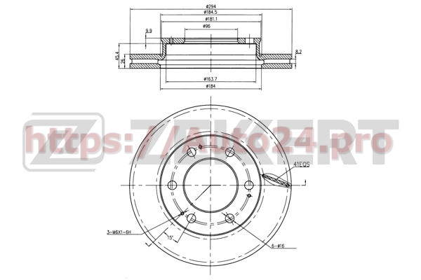 BS-5720 Zekkert для SSANGYONG 4144108130
