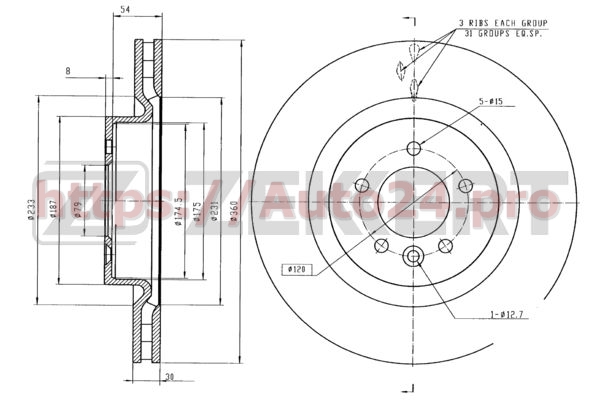 BS-5721 Zekkert для LAND ROVER SDB000623