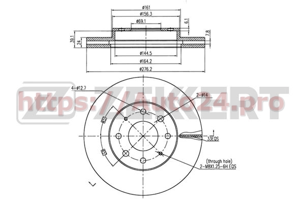 BS-5722 Zekkert для MITSUBISHI MB950886