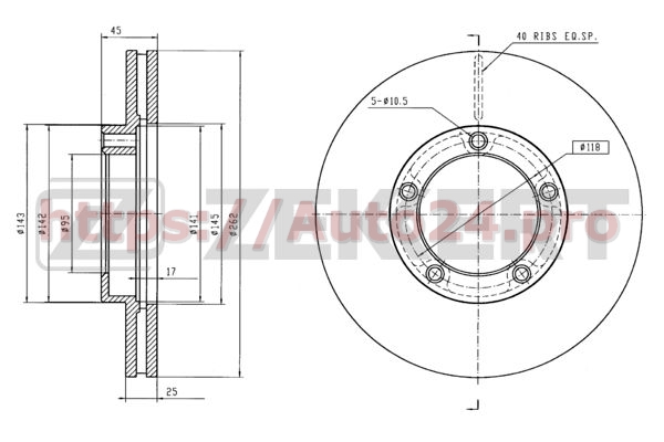 BS-5724 Zekkert для TOYOTA 4351228040