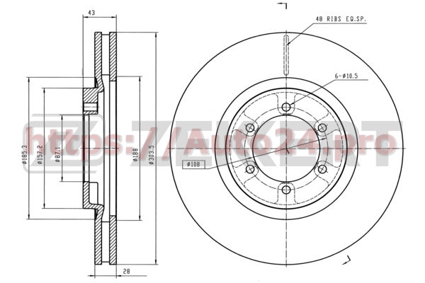 BS-5732 Zekkert для HYUNDAI 51712H1030
