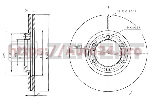 BS-5734 Zekkert для ISUZU 8941733440