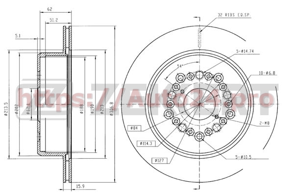 BS-5738 Zekkert для TOYOTA 4243130240