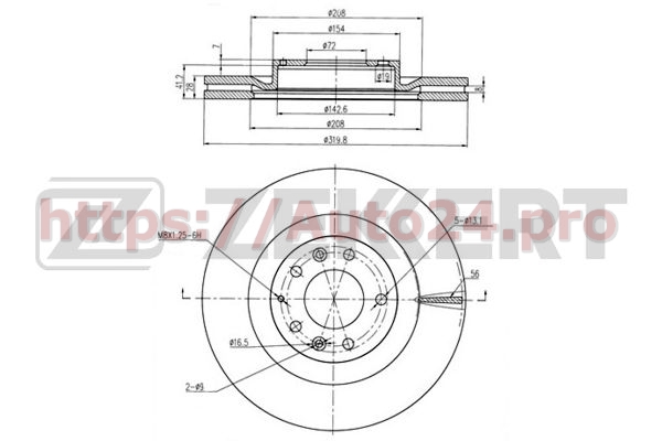 BS-5746 Zekkert для MAZDA EH143325XA