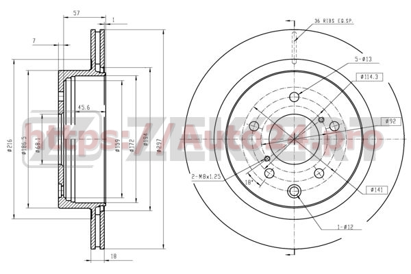 BS-5747 Zekkert для NISSAN 4320643P01