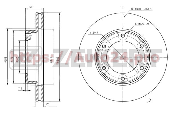 BS-5759 Zekkert для TOYOTA 4351260050