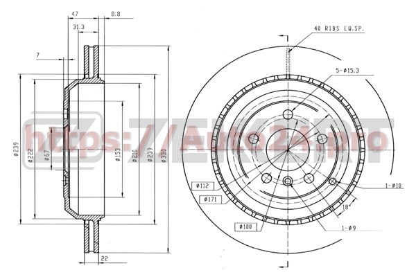 BS-5770 Zekkert для MERCEDES BENZ 1644231112