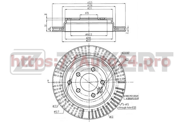 BS-5778 Zekkert для LAND ROVER SDB000636