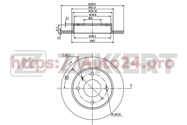BS-5790 Zekkert для MERCEDES BENZ A4544200072