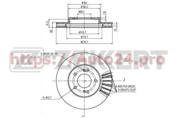 BS-5796 Zekkert для NISSAN 402063L103