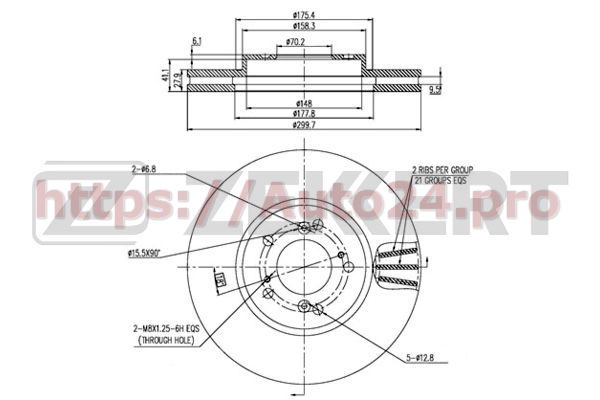 BS-5797 Zekkert для HONDA 45251S1AE40