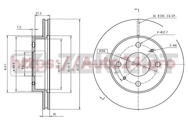 BS-5799 Zekkert для NISSAN D02060M602