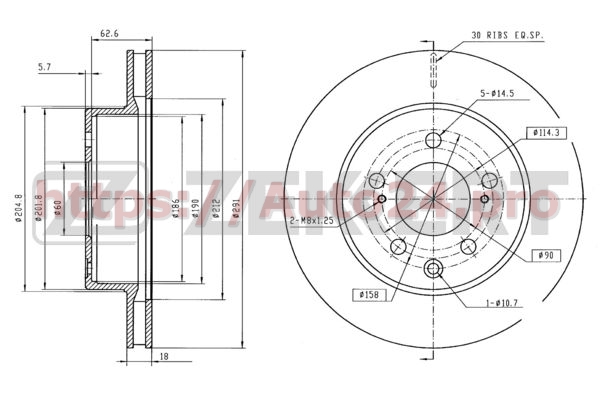 BS-5803 Zekkert для TOYOTA 4243114120