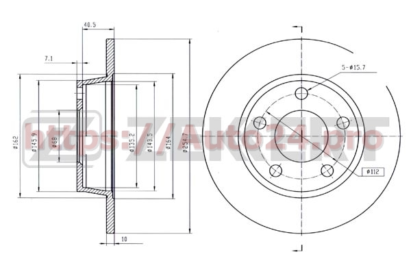 BS-5806 Zekkert для VAG 4B0615601B