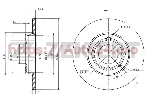 BS-5810 Zekkert для VAG 6N0615301