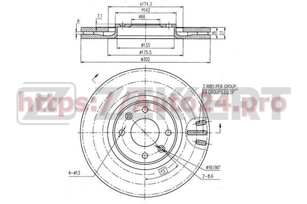 BS-5812 Zekkert для CITRO?NPEUGEOT 9687602180