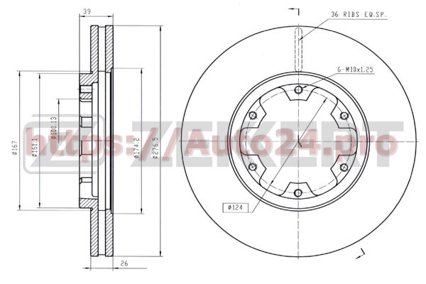 BS-5815 Zekkert для NISSAN 402060F000