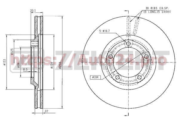 BS-5816 Zekkert для MITSUBISHI MB407030