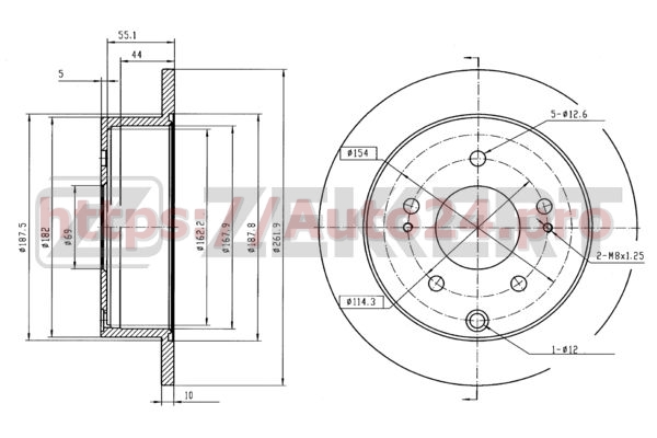 BS-5825 Zekkert для MITSUBISHI MR955697