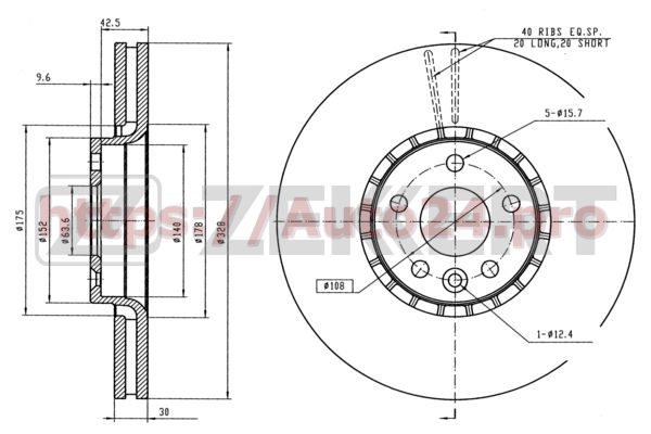 BS-5832 Zekkert для VOLVO 31277342