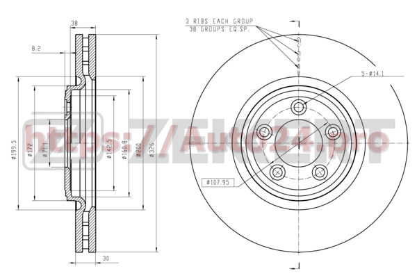 BS-5833 Zekkert для JAGUAR C2C25336