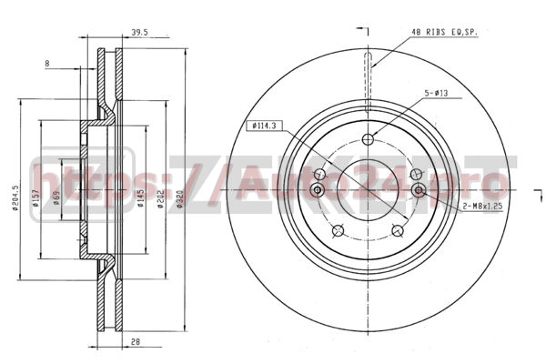 BS-5834 Zekkert для HYUNDAI 517122T100