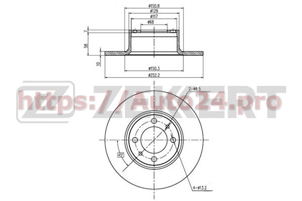 BS-5839 Zekkert для LADA 21013103002