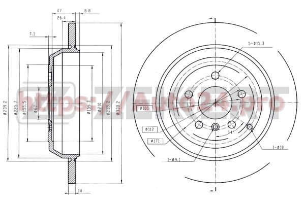 BS-5851 Zekkert для MERCEDES BENZ 1644230512