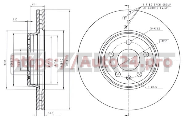 BS-5867 Zekkert для VAG 8K0615301