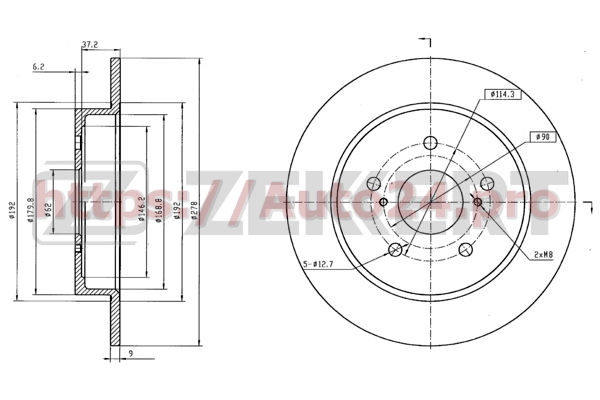 BS-5875 Zekkert для SUZUKI 5561180J00