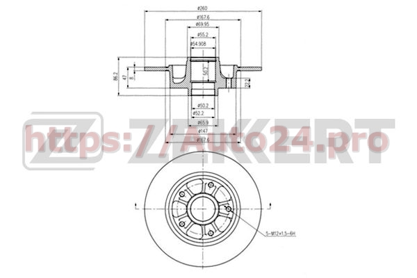 BS-5877 Zekkert для RENAULT 432001868R