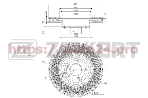 BS-5879 Zekkert для MERCEDES BENZ 2044210812