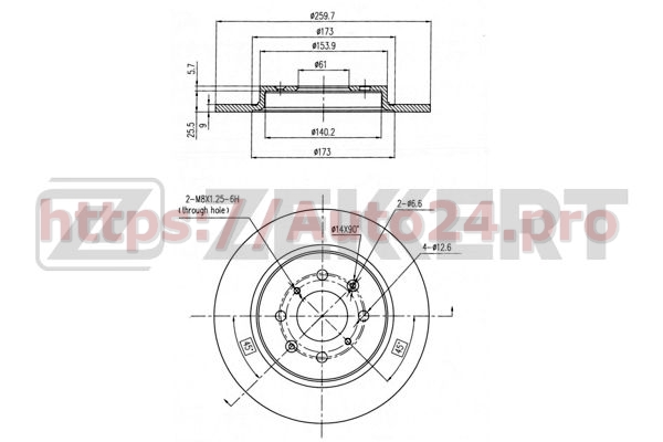 BS-5903 Zekkert для HONDA 42510TM8G01