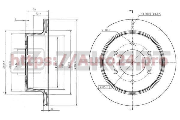 BS-5907 Zekkert для MITSUBISHI 4615A097